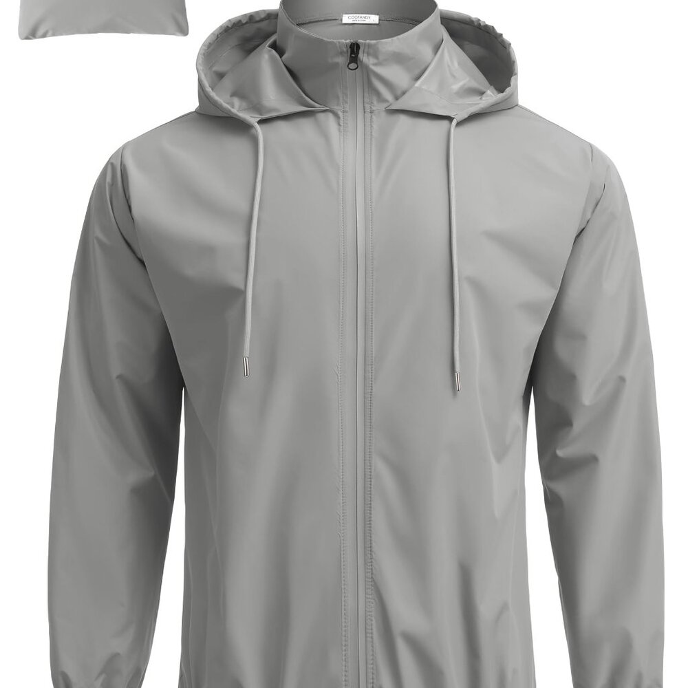 Men's Packable Rain Jacket Lightweight Waterproof… - image 1